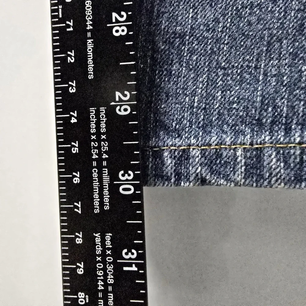Calvin Klein Jeans Relaxed Straight Men's 40x30 Blue Denim Jeans Cotton